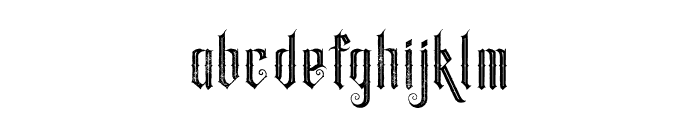Goliath Inline Grunge Font LOWERCASE