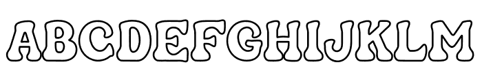 Goligan Line Font UPPERCASE