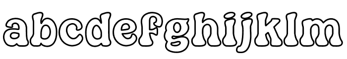 Goligan Line Font LOWERCASE