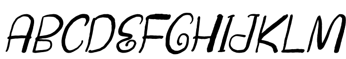 Golykiss Magict Italic Font UPPERCASE
