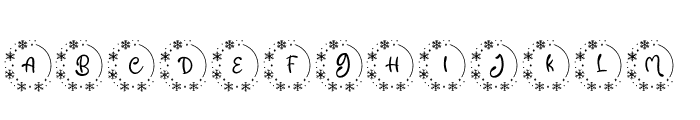 Good Christmas Monogram Regular Font LOWERCASE