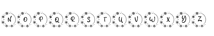 Good Christmas Monogram Regular Font LOWERCASE