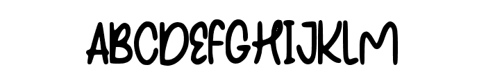 Good Morning Regular Font UPPERCASE