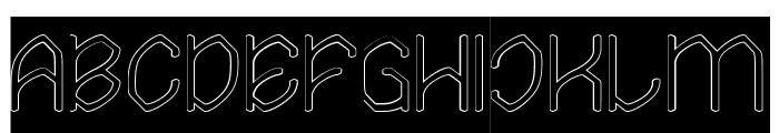 Good New-Hollow-Inverse Font UPPERCASE