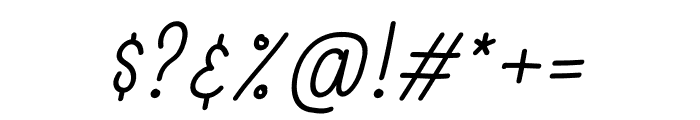 GoodMood Italic Font OTHER CHARS