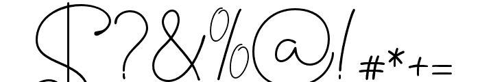 Goppey-Regular Font OTHER CHARS