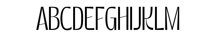 Gord Quick Extralight Font UPPERCASE