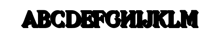 Gorga Font Shadow Font LOWERCASE