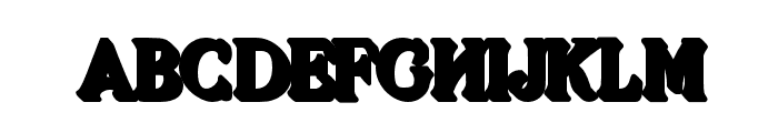 GorgaFontShadow Font LOWERCASE