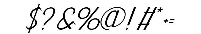 Gorgeous Baby Italic Font OTHER CHARS