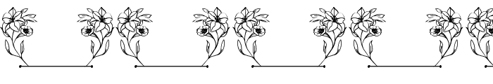 Gorgeous Floral Line Monogram Font OTHER CHARS