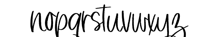 Gorgeous Girl Font LOWERCASE