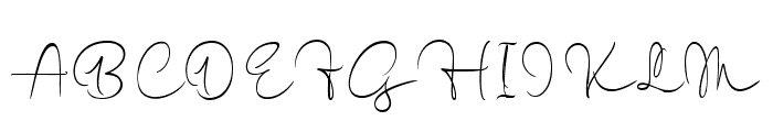Gosfila Signature Regular Font UPPERCASE