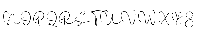 Gosfila Signature Regular Font UPPERCASE