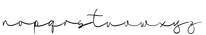 Gosfila Signature Regular Font LOWERCASE