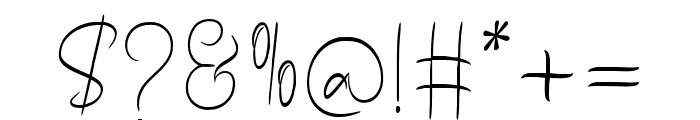 GosfilaSignature-Regular Font OTHER CHARS
