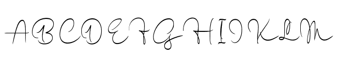 GosfilaSignature-Regular Font UPPERCASE