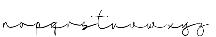 GosfilaSignature-Regular Font LOWERCASE