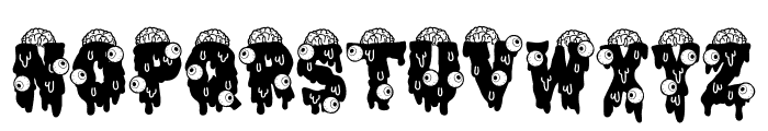 Gothic Haunt Brain Font UPPERCASE