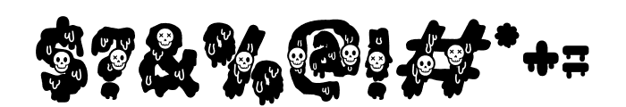 Gothic Haunt Skull Font OTHER CHARS