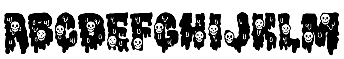 Gothic Haunt Skull Font UPPERCASE
