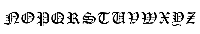 Gothic Regular Font UPPERCASE