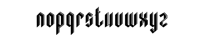 Gothic Shadow Font LOWERCASE