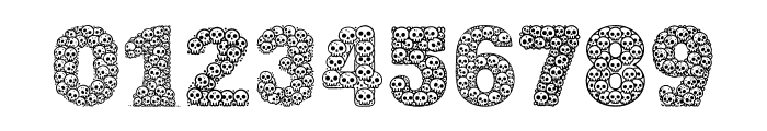 Gothic Skull Font OTHER CHARS