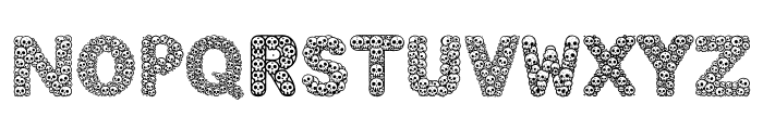 Gothic Skull Font UPPERCASE