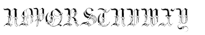 GothicGarbage Font UPPERCASE