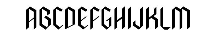 GothicRegular Font UPPERCASE