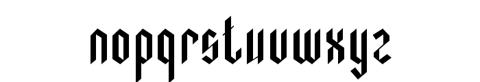 GothicRegular Font LOWERCASE