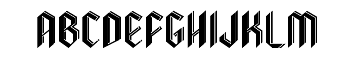 GothicShadowRegular Font UPPERCASE