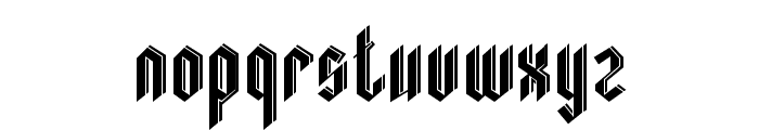 GothicShadowRegular Font LOWERCASE