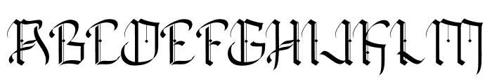 Gothically Font UPPERCASE
