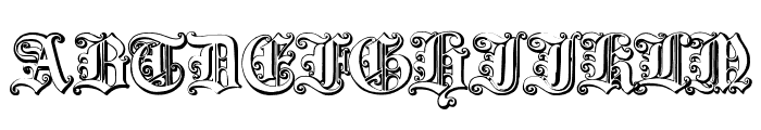 Gotische Font UPPERCASE