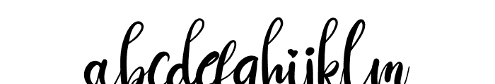 Goushy Script Font LOWERCASE