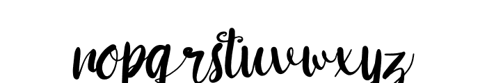 Goushy Script Font LOWERCASE