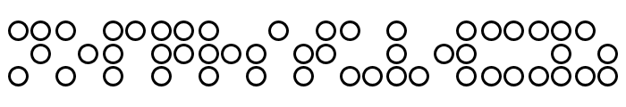 Gozen Braille Outline Font UPPERCASE