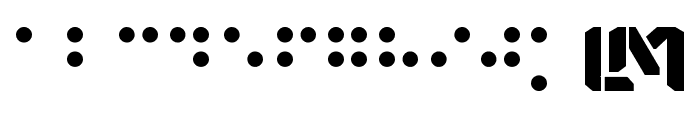 Gozen Braille Font UPPERCASE