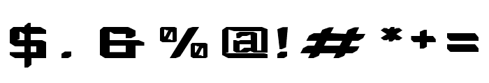 Gozen Expanded Font OTHER CHARS