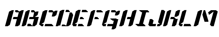 Gozen Light Italic Mecha Font LOWERCASE