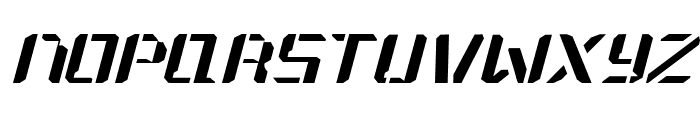 Gozen Light Italic Mecha Font LOWERCASE