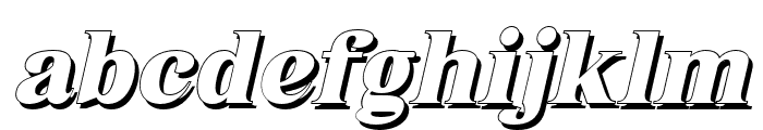 Grabag-ItalicShadow Font LOWERCASE