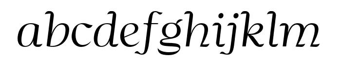 GraceQueen-Italic Font LOWERCASE