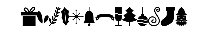 Graceful Christmas Dingbat Reg Font UPPERCASE