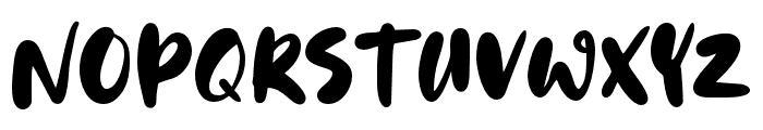 Gracefully-Regular Font UPPERCASE