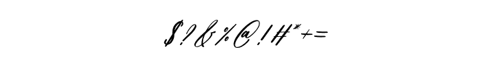 Gradefully Beauttina Italic Font OTHER CHARS