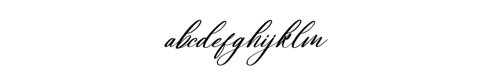 Gradefully Beauttina Italic Font LOWERCASE