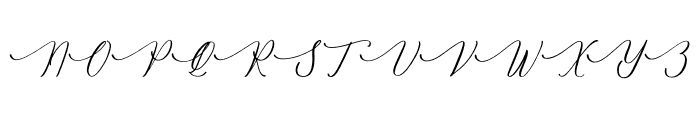 Gradefully Beauttina Font UPPERCASE